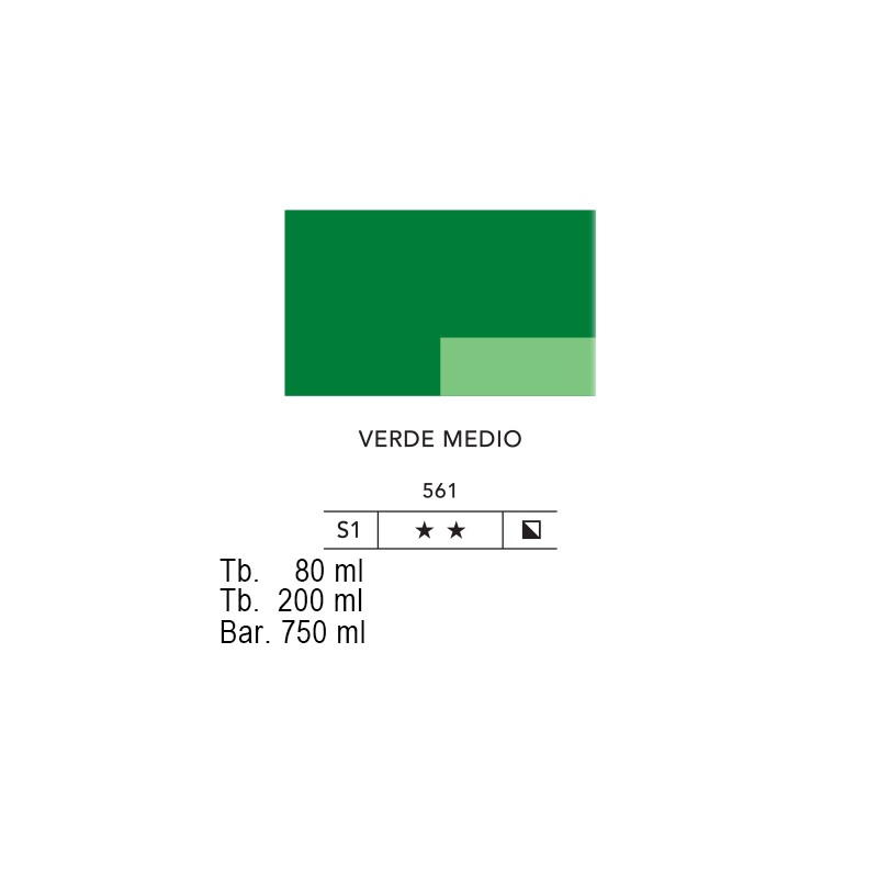561 - Lefranc acrilico fine verde medio