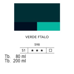 598 - Lefranc acrilico fine verde ftalo