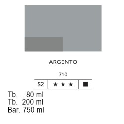 710 - Lefranc acrilico fine argento