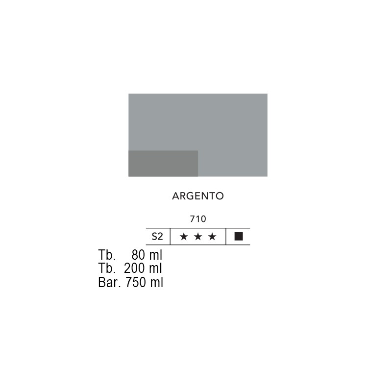 710 - Lefranc acrilico fine argento