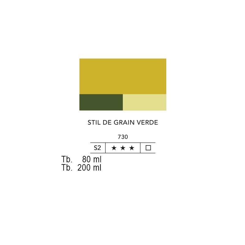 730 - Lefranc acrilico fine stil de grain verde
