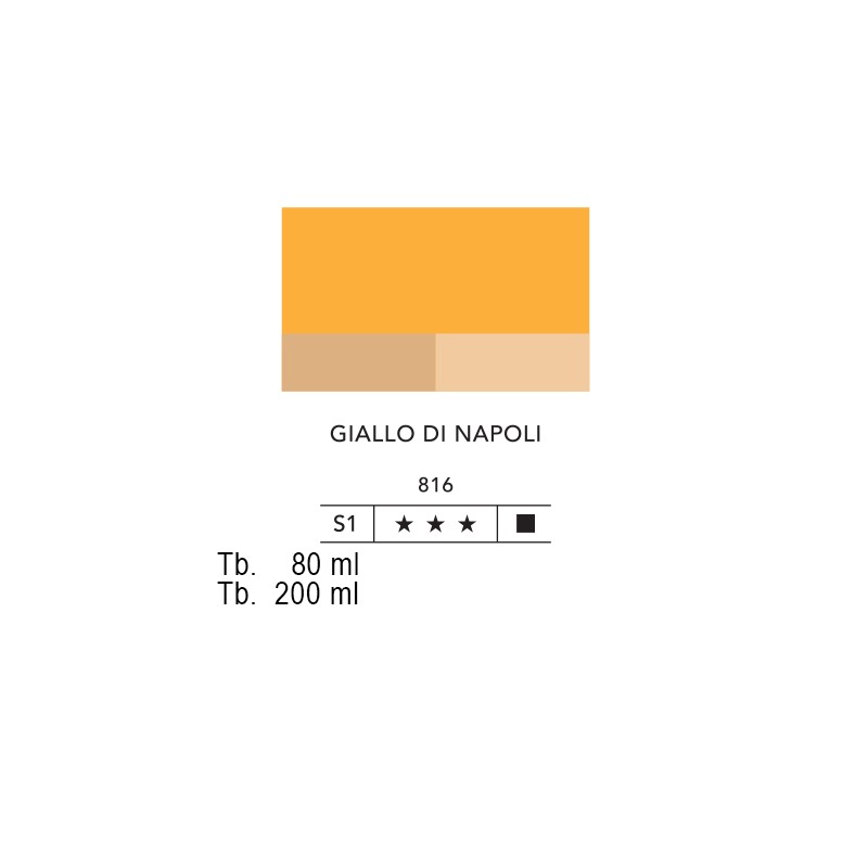 816 - Lefranc acrilico fine giallo di napoli