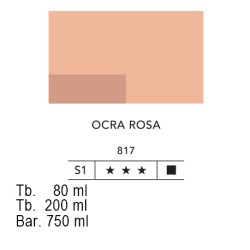 817 - Lefranc acrilico fine ocra rosa