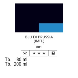 881 - Lefranc acrilico fine blu di prussia