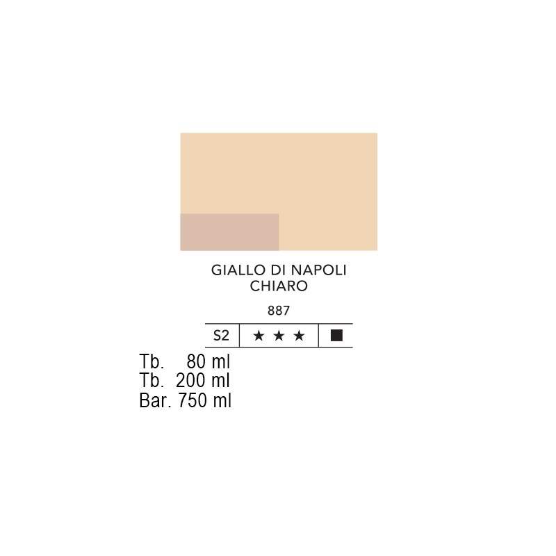 887 - Lefranc acrilico fine giallo di napoli chiaro