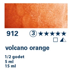 912 - Schmincke Acquerello Horadam Supergranulato arancione vulcano