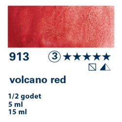 913 - Schmincke Acquerello Horadam Supergranulato rosso vulcano