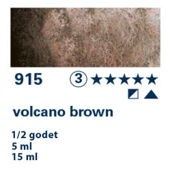 915 - Schmincke Acquerello Horadam Supergranulato bruno vulcano