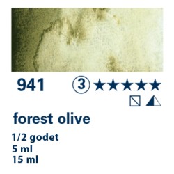 941 - Schmincke Acquerello Horadam Supergranulato oliva bosco