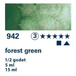 942 - Schmincke Acquerello Horadam Supergranulato verde bosco