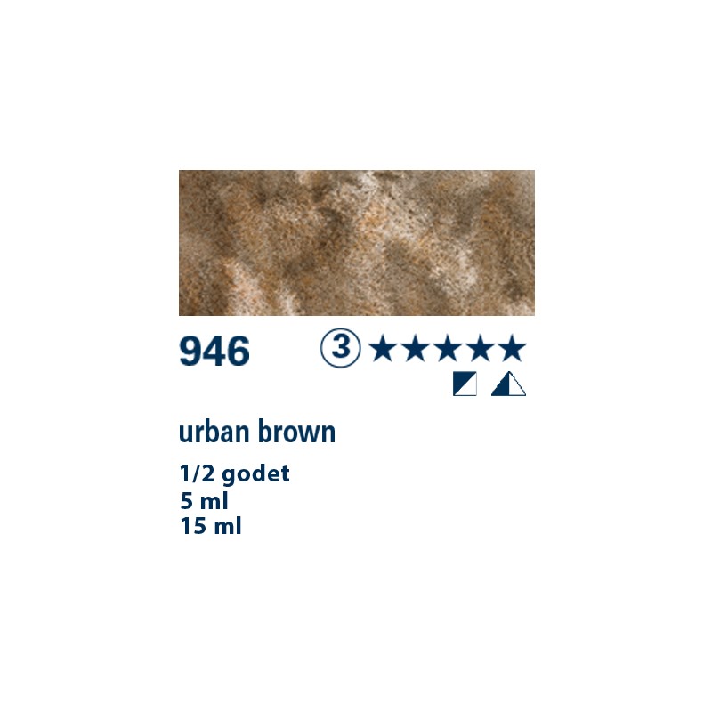 946 - Schmincke Acquerello Horadam Supergranulato bruno urban