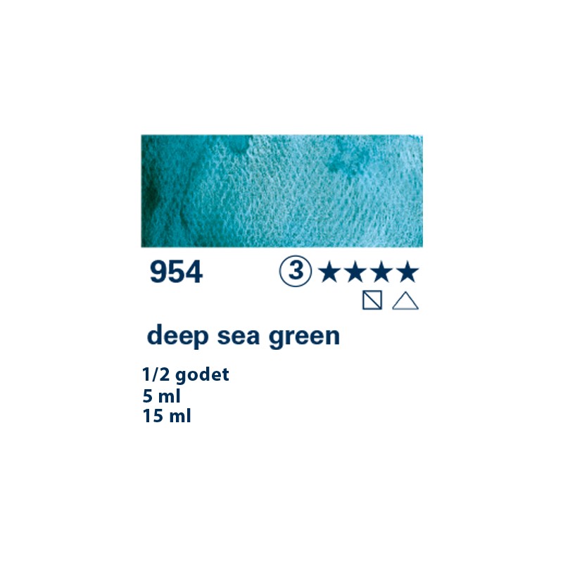 954 - Schmincke Acquerello Horadam Supergranulato verde mare profondo