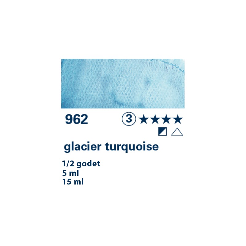 962 - Schmincke Acquerello Horadam Supergranulato turchese ghiacciaio