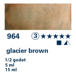 964 - Schmincke Acquerello Horadam Supergranulato bruno ghiacciaio