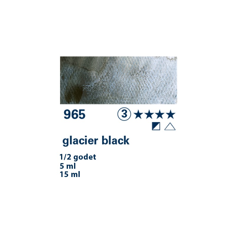 965 - Schmincke Acquerello Horadam Supergranulato nero ghiacciaio