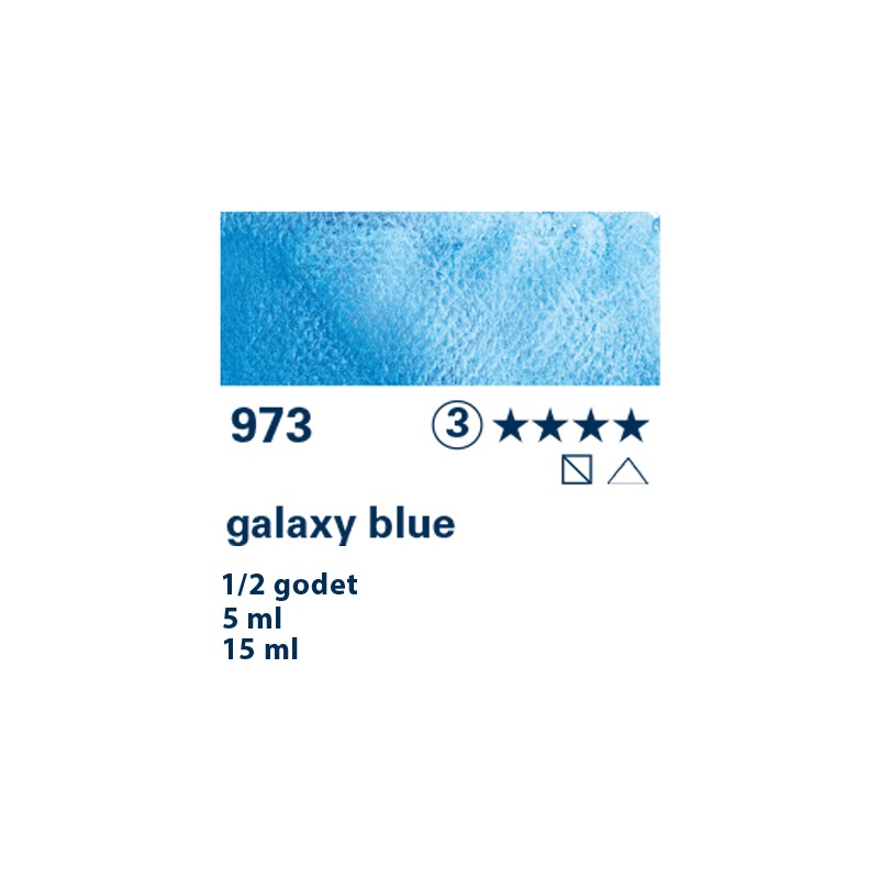 973 - Schmincke Acquerello Horadam Supergranulato blu galassia