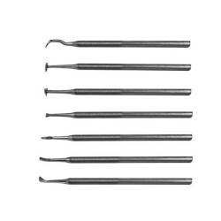 Set 7 Attrezzi assortiti In Acciaio per scultura