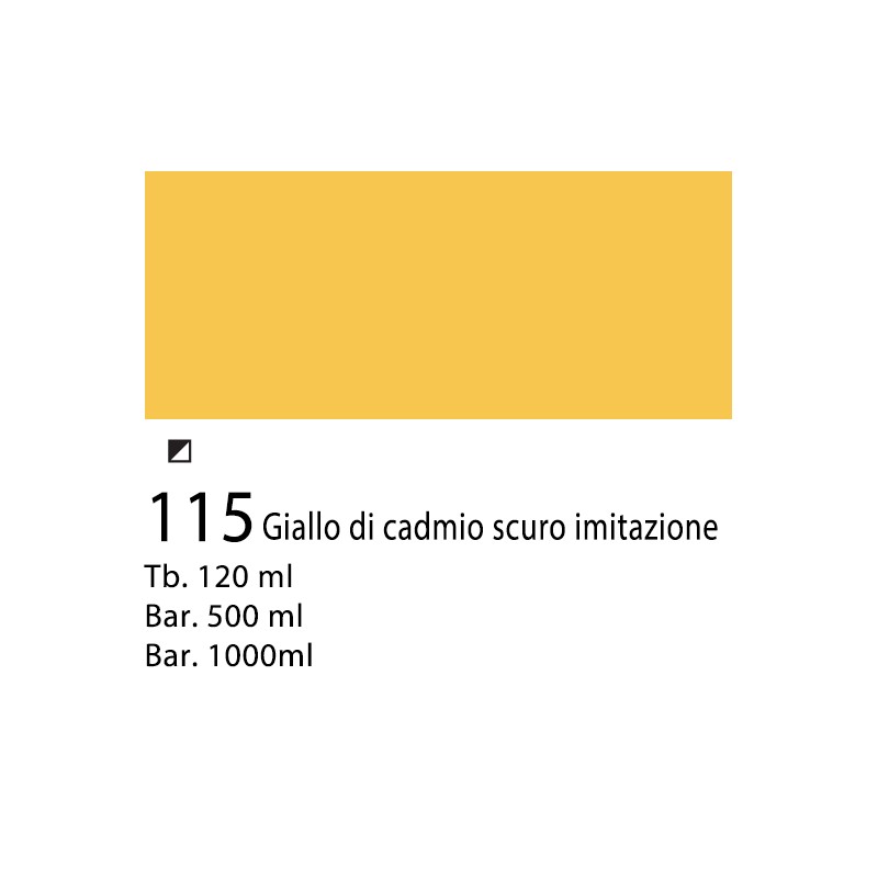 115 - Winsor & Newton Acrilico Galeria Giallo Di Cadmio Scuro Imitazione