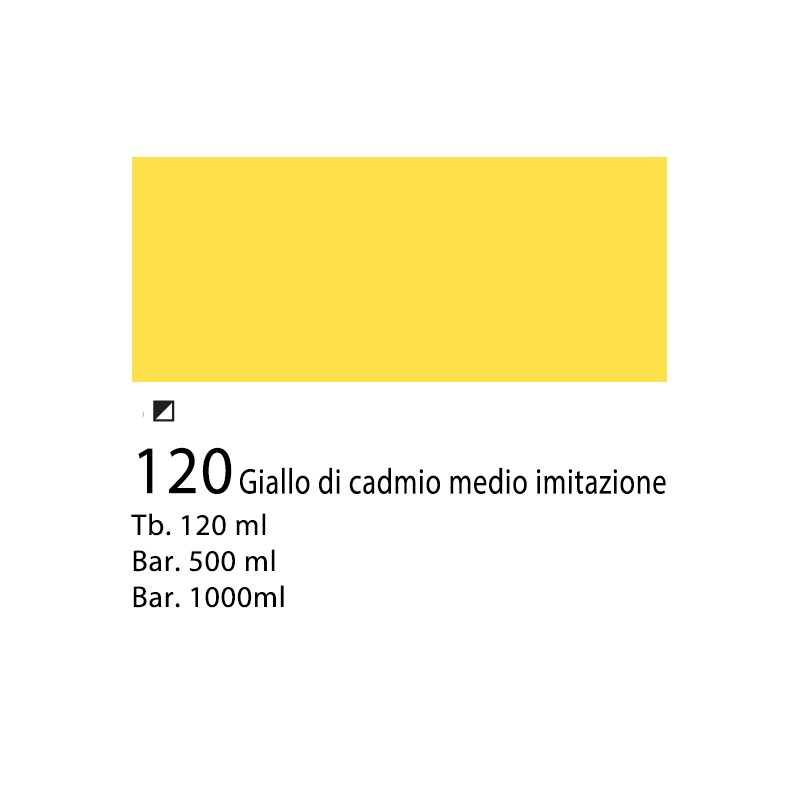120 - Winsor & Newton Acrilico Galeria Giallo Di Cadmio Medio Imitazione