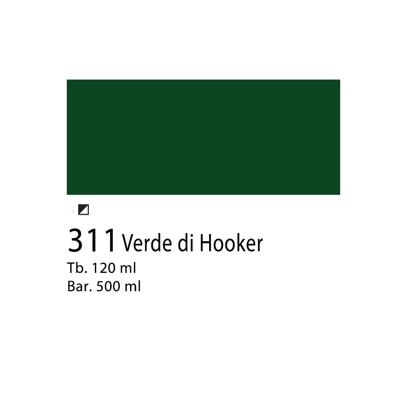 311 - Winsor & Newton Acrilico Galeria Verde Di Hooker