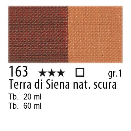 163 - Maimeri Olio Artisti Terra di Siena naturale scura