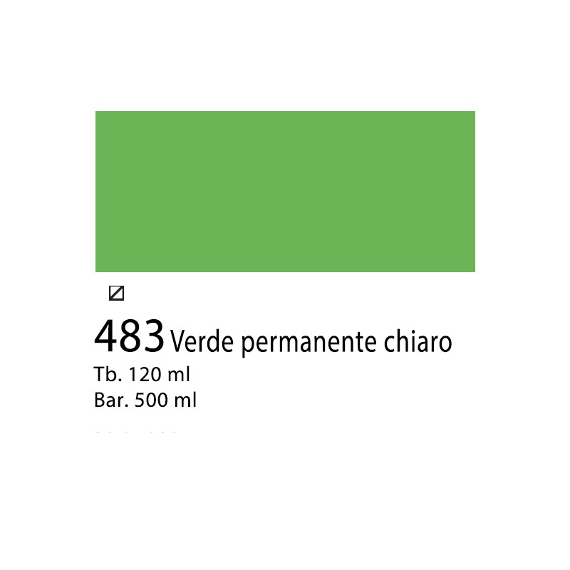 483 - Winsor & Newton Acrilico Galeria Verde Permanente Chiaro
