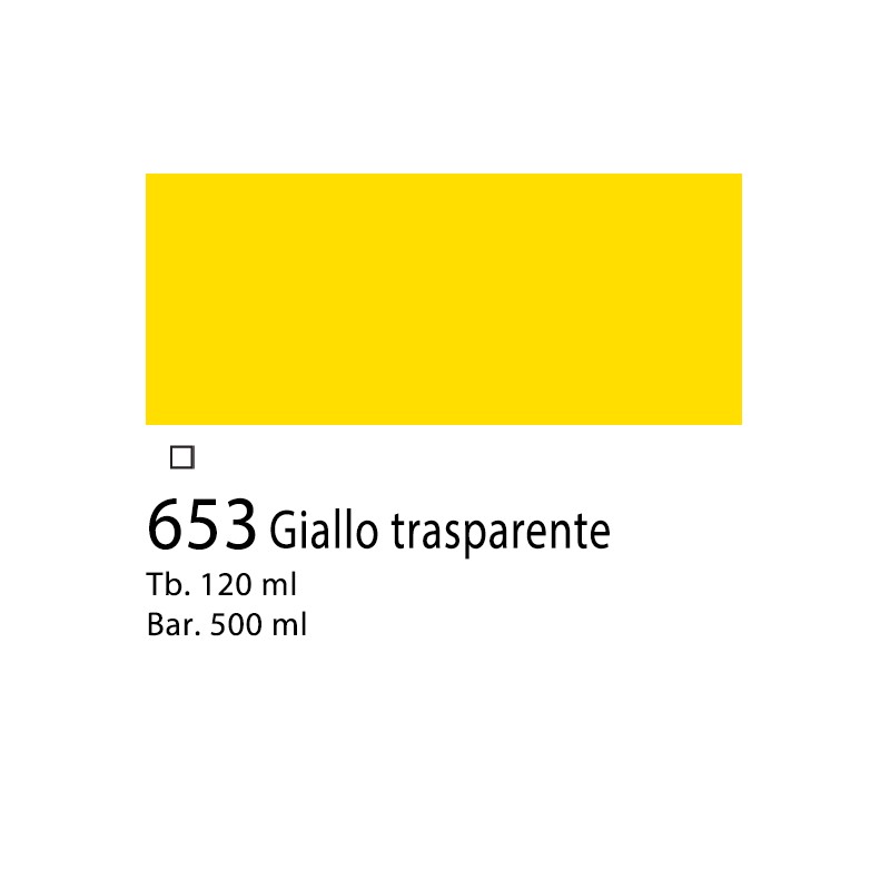 653 - Winsor & Newton Acrilico Galeria Giallo Trasparente
