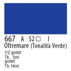 667 - Winsor & Newton Professional Oltremare (tonalità verde)
