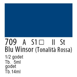 709 - Winsor & Newton Professional Blu Winsor (tonalità rossa)