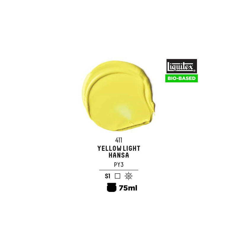 411 - Liquitex Bio Based Heavy Acrylic Giallo Hansa Chiaro