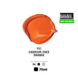 892 - Liquitex Bio Based Heavy Acrylic Arancio Privo Di Cadmio