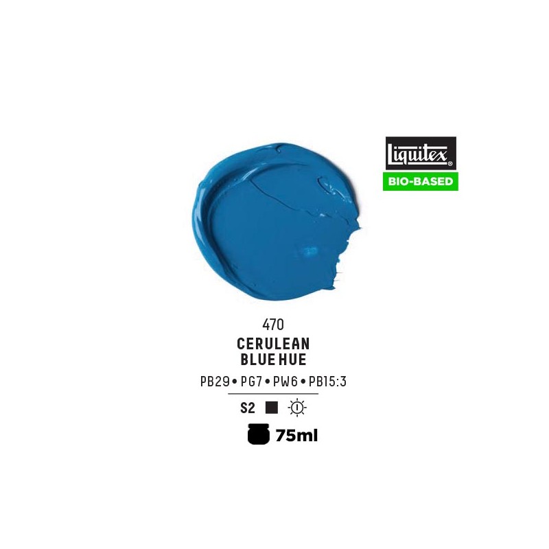 470 - Liquitex Bio Based Heavy Acrylic Blu Ceruleo Imitazione