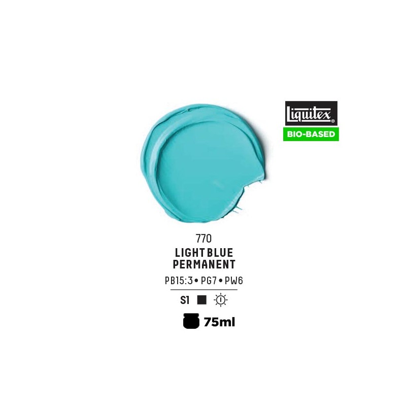 770 - Liquitex Bio Based Heavy Acrylic Blu Chiaro Permanente