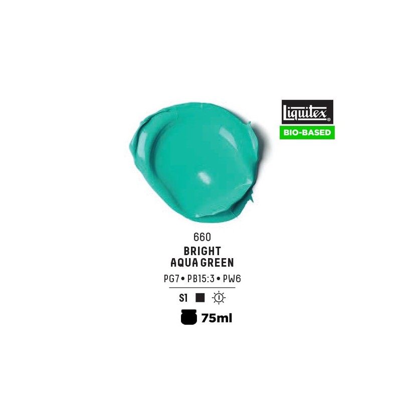 660 - Liquitex Bio Based Heavy Acrylic Verde Acqua Brillante