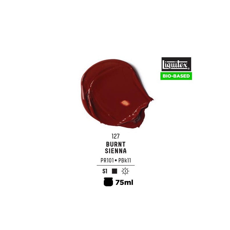 127 - Liquitex Bio Based Heavy Acrylic Terra Di Siena Bruciata