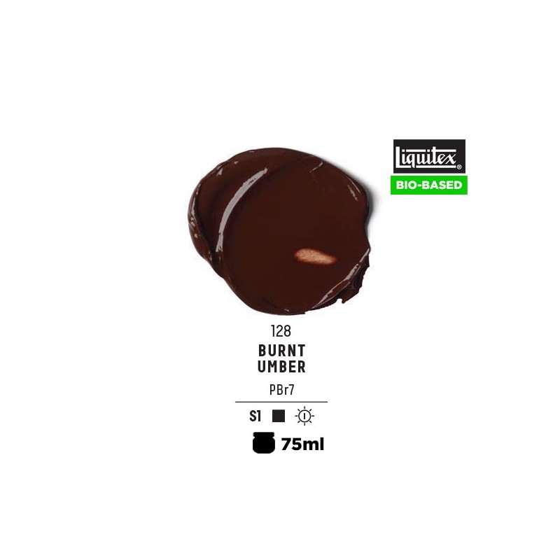 128 - Liquitex Bio Based Heavy Acrylic Terra D'Ombra Bruciata