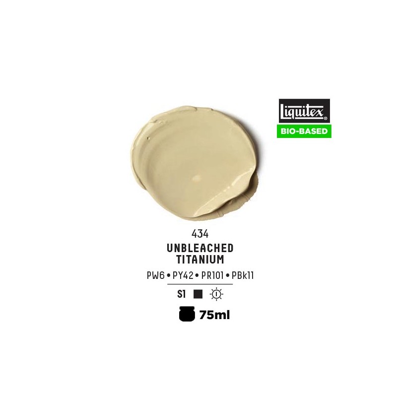 434 - Liquitex Bio Based Heavy Acrylic Titanio Non Decolorato