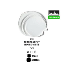 430 - Liquitex Bio Based Heavy Acrylic Bianco Trasparente Per Mescolanze