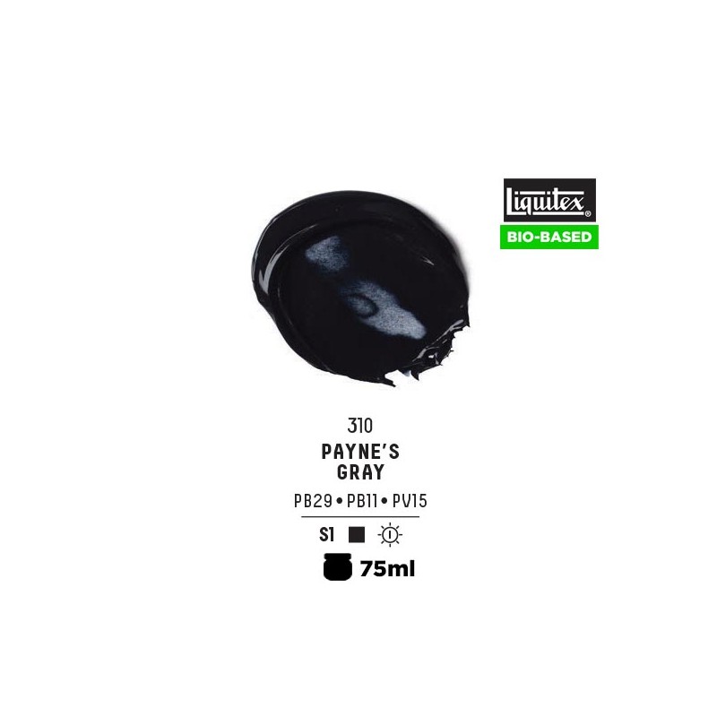 310 - Liquitex Bio Based Heavy Acrylic Grigio Di Payne