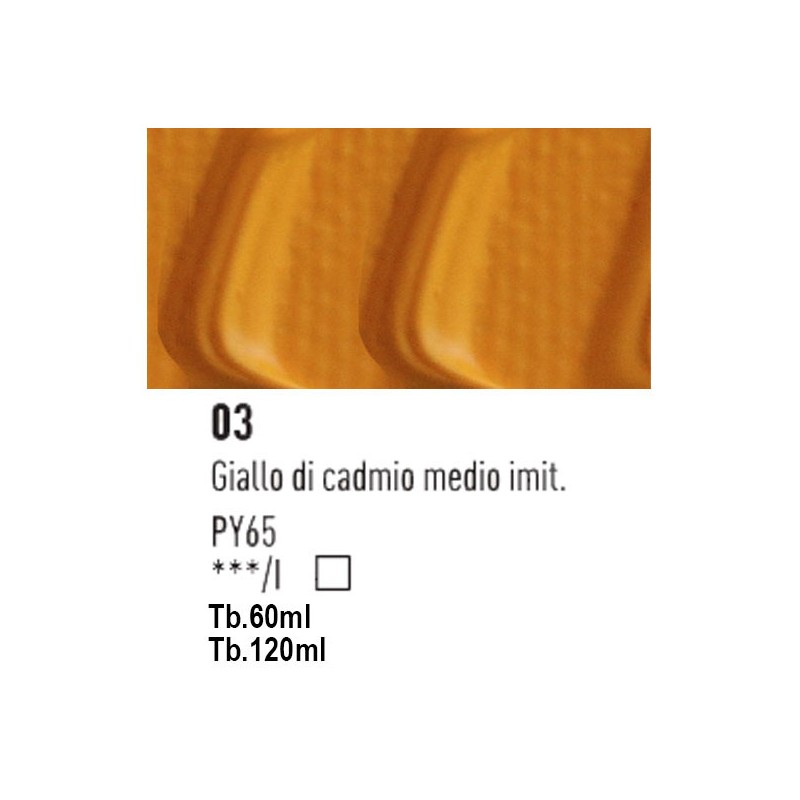 03 - Pebeo Origin Acrylics Giallo Di Cadmio Medio Imitazione