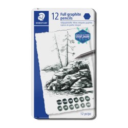 Staedtler Set 12 Matite Mars Lumograph Pure Graphite 100G