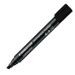 Staedtler Lumocolor Permanent Marker Nero Punta a Scalpello 2-5mm