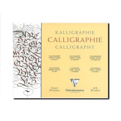 Clairefontaine Calligrafia, Blocco, Avorio, 25 fogli, Grana Liscia, 130gr/Mq