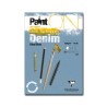 Clairefontaine Paint ON Denim, Blocco Collato, Blu, 15 fogli, Grana Leggermente Ruvida, 250gr/Mq