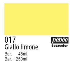 017 - Pebeo Setacolor Opaco Giallo Limone