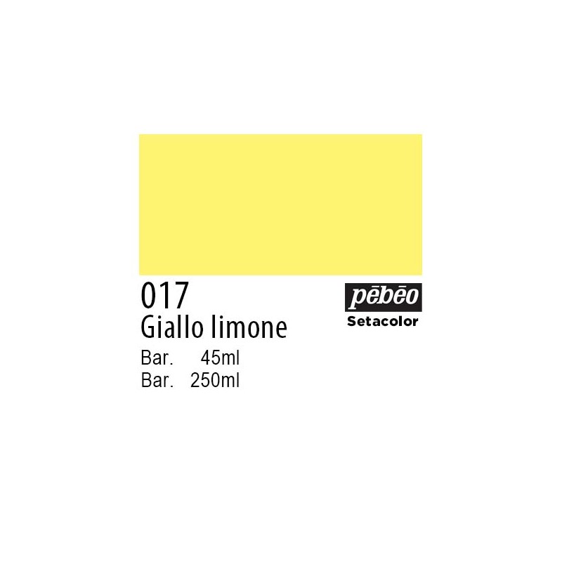 017 - Pebeo Setacolor Opaco Giallo Limone