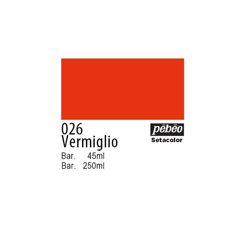 026 - Pebeo Setacolor Opaco Vermiglio