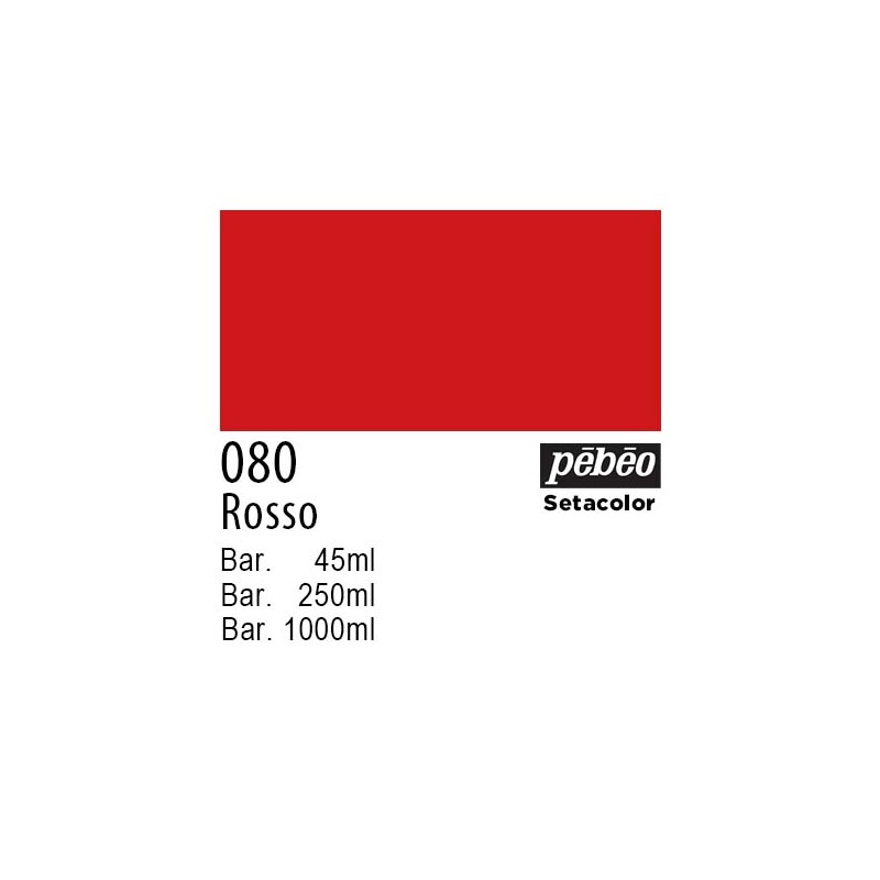 080 - Pebeo Setacolor Opaco Rosso