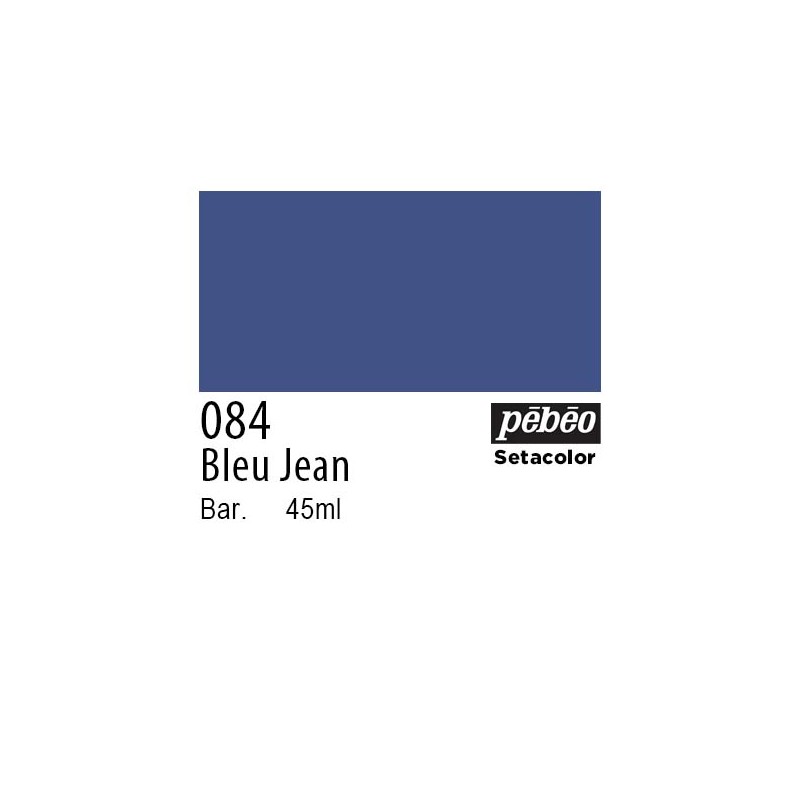 084 - Pebeo Setacolor Opaco Bleu Jean