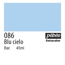 086 - Pebeo Setacolor Opaco Blu Cielo